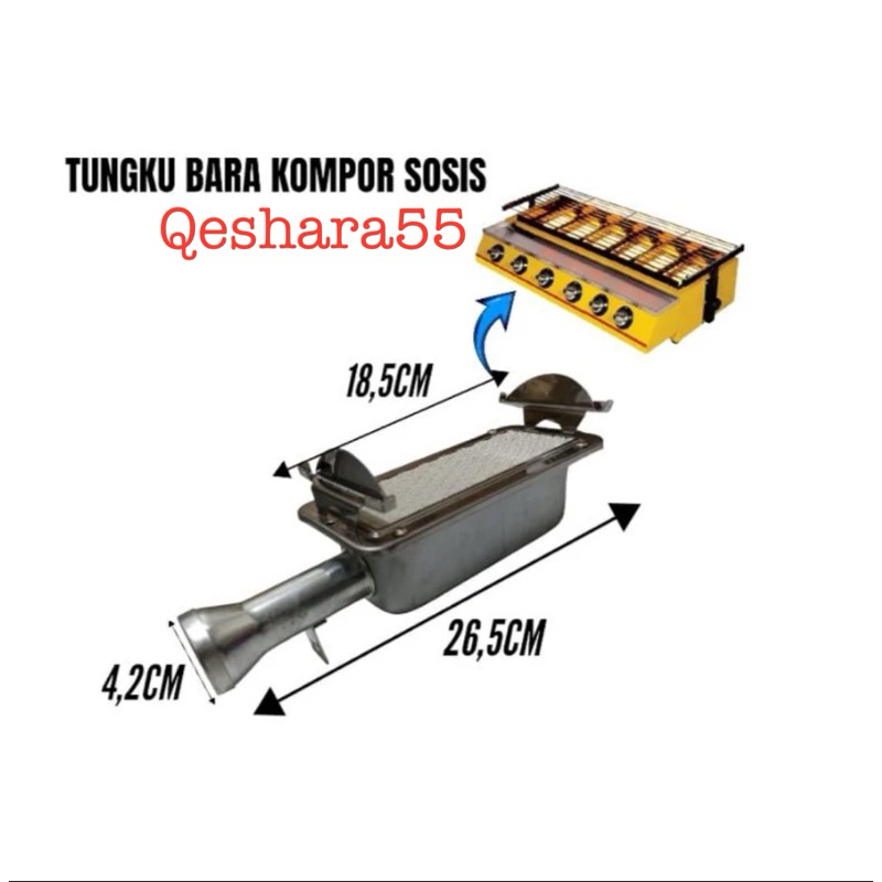 Bara kompor panggangan sosis