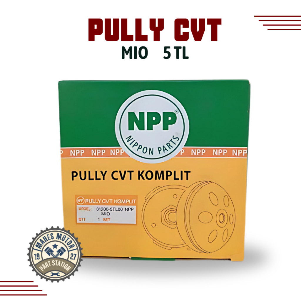 PULLY CVT ASSY KOMPLIT MIO SPORTY KODE 5TL NPP