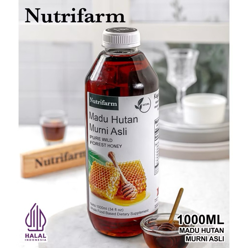 

COD MAKASSAR MADU HUTAN 1000ML (1484G) ASLI ORIGINAL 100% ALAMI TANPA CAMPURAN APAPUN / MADU HUTAN GHOLIBAN KALIMANTAN