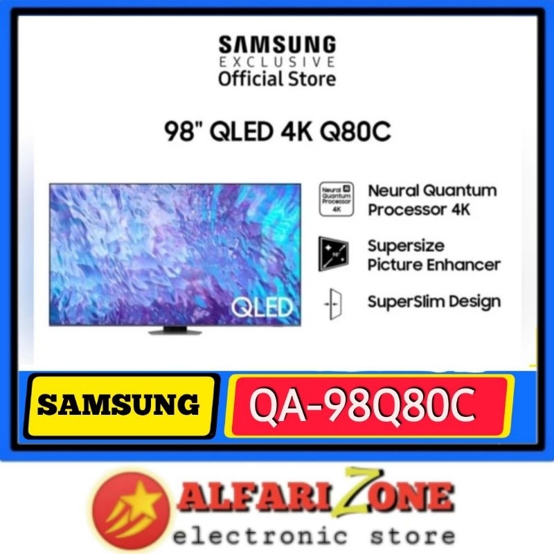 Samsung QA98Q80C QLED TV 98 inch Smart TV Samsung 98" TV 98Q80C Samsung Q80C 98 inch