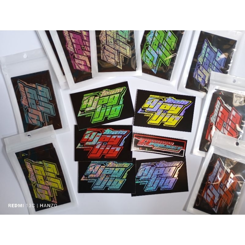 Stiker Viral Team Ajag Ijig Hologram isi 5 pcs Warna Random