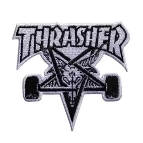 THRASHER "SKATEGOAT" WHITE (Iron patch)