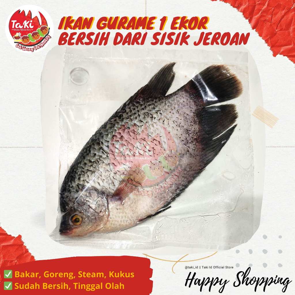 

Ikan Gurame 1 Ekor Siap Olah (Bersih dari sisik dan Jeroan)