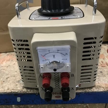 Stabiliser Slide Regulator OKI 5000W 5KVA / Stavol OKI Transformer Slide Regulator OKI 5000 Watt