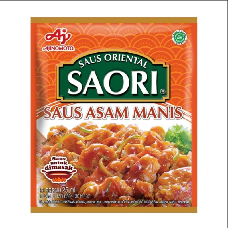 

FREE PACKING- SAORI Saus Asam Manis Sachet 25ml