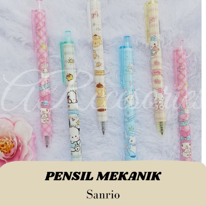 

Pensil Mekanik Sanrio/Pensil Cetek Karakter Lucu/Alat Tulis Sekolah Murah