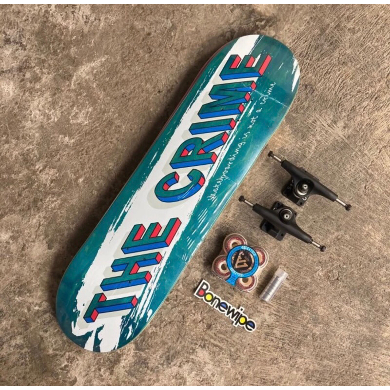 THE CRIME SKATEBOARD DECK 8.0 FULLSET