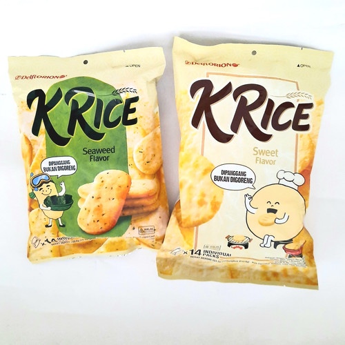 

RiDn PROMO ! Krice Delfi Orion Krekers Beras Cheese / Sweet / Seaweed PACK (isi 14 pcs)