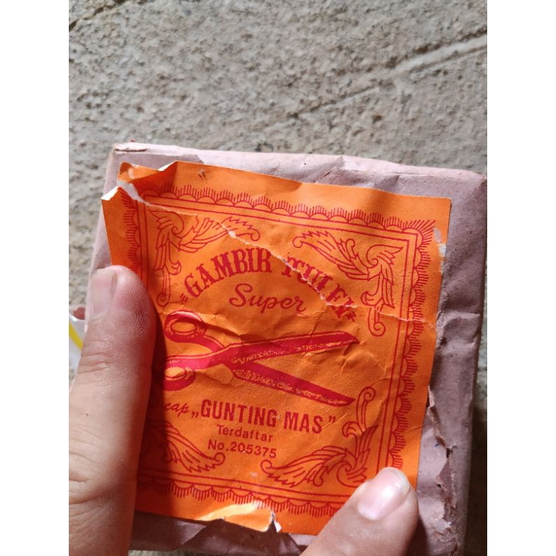 

Gambir kotak100gram ,250 gram