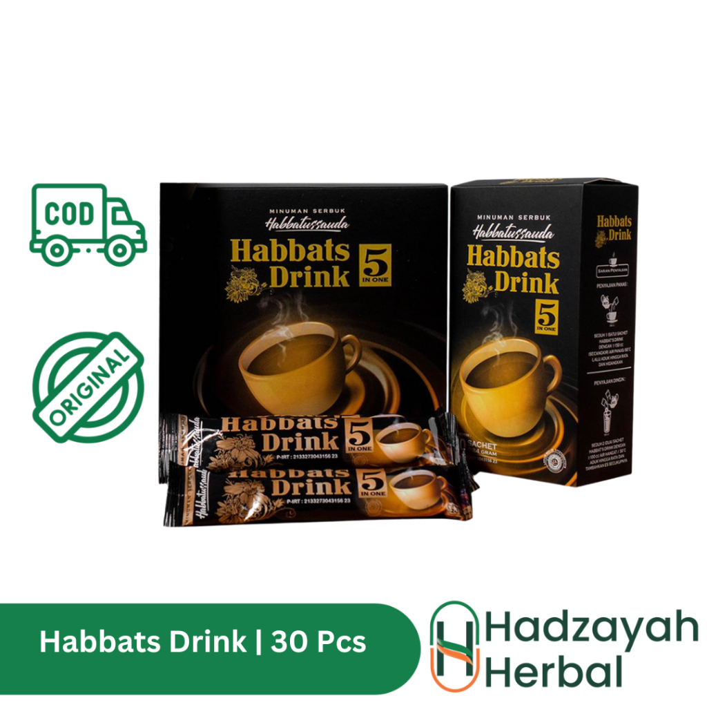 

Habbat's Drink Minuman Serbuk Habbatussauda 10 IN 1 isi 30 Pcs