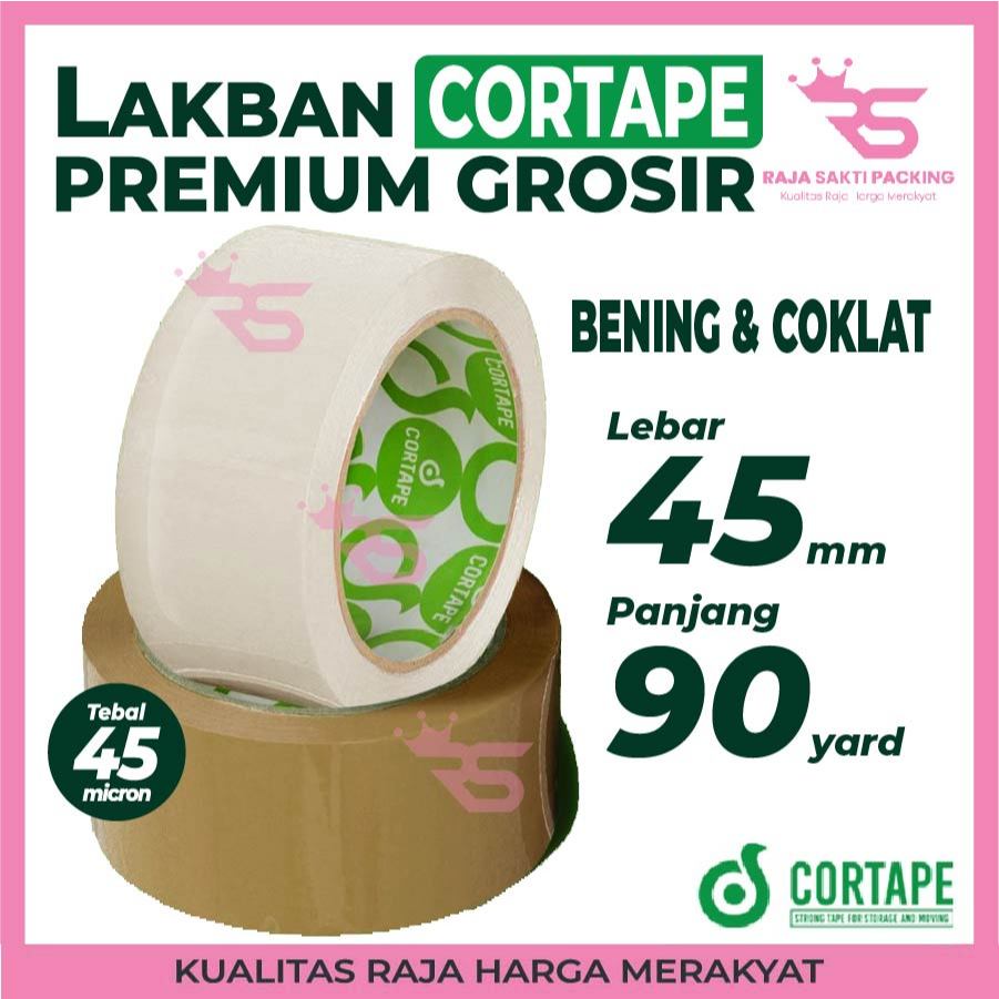 

Lakban Cortape 45 mm x 90 yard Termurah Harga Ekonomis Satuan