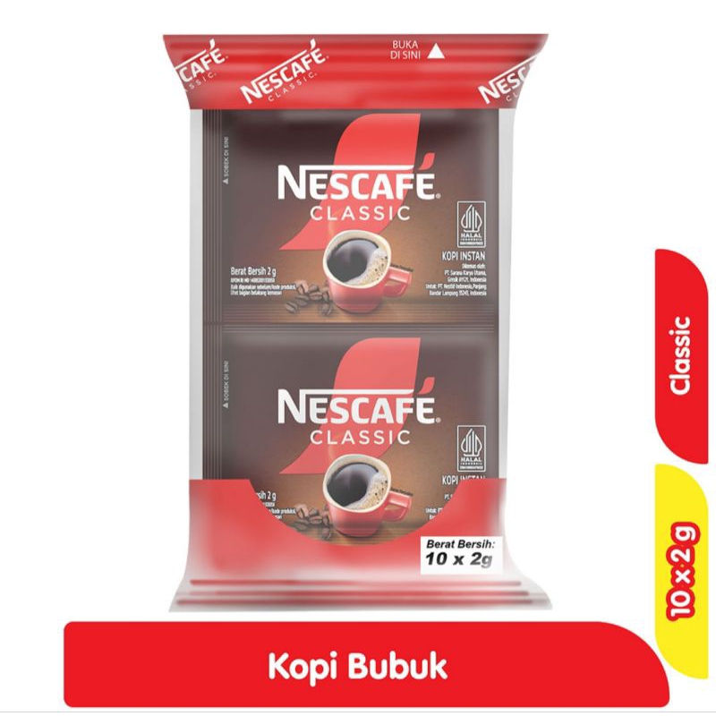 

Nescafe Kopi Klasik Sachet 10 x 2 g - Naura Sukses Mart