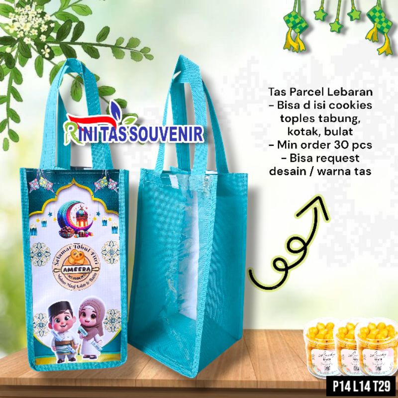 

Tas Hampers Lebaran Tas Nastar Lebaran Tas Kue Kering ( bisa custom desain dan warna tas)