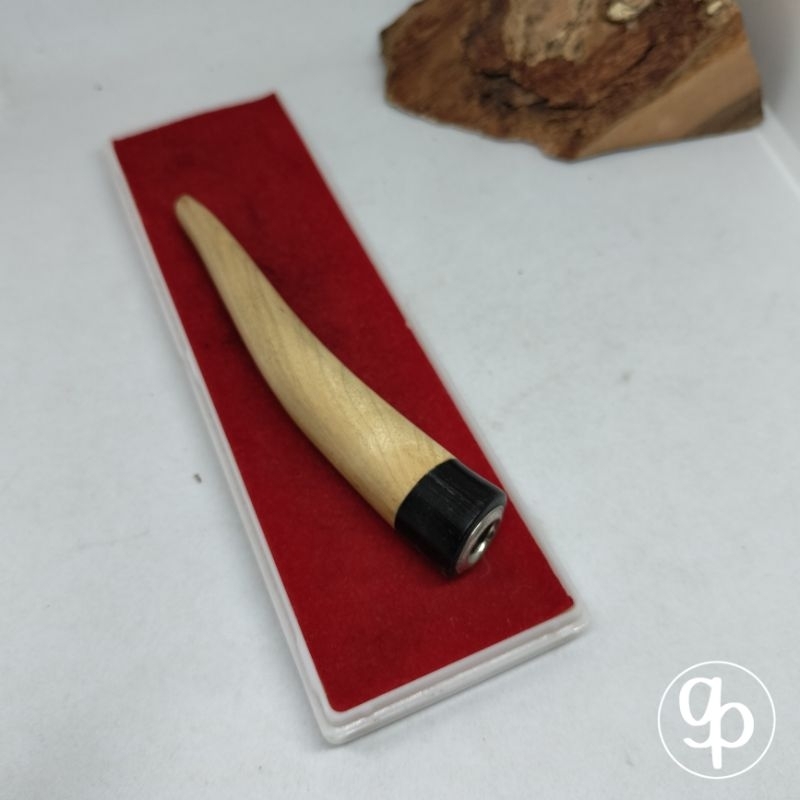Pipa once / once cangklong / pipa rokok / padutan kayu kemuning kombinasi kayu kelor hitam