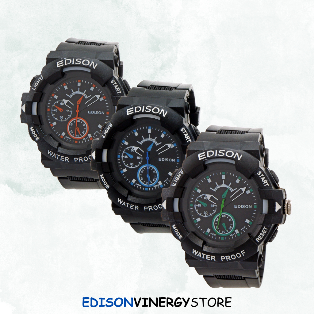 Jam Tangan Edison AR 231.12 PC21 Waterproof Japan Movement