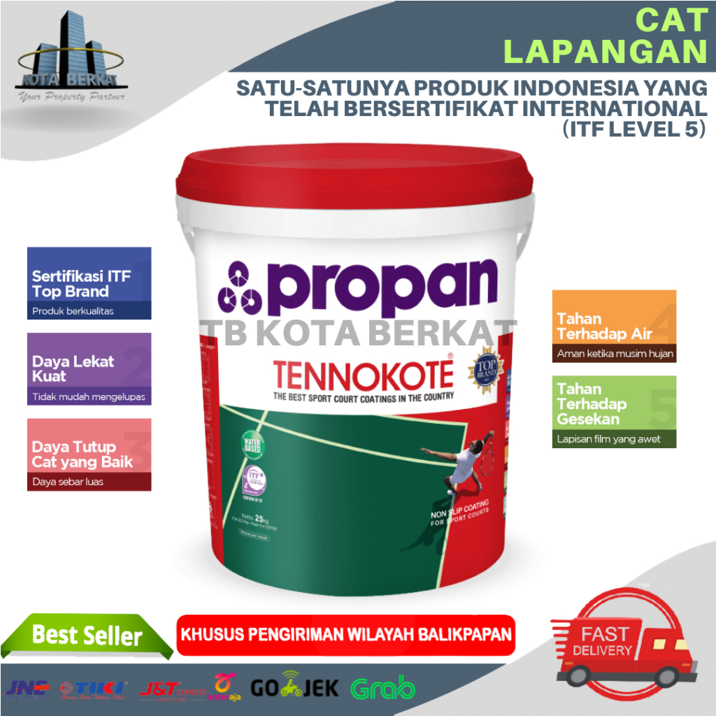CAT LAPANGAN TENNOKOTE PROPAN PAIL