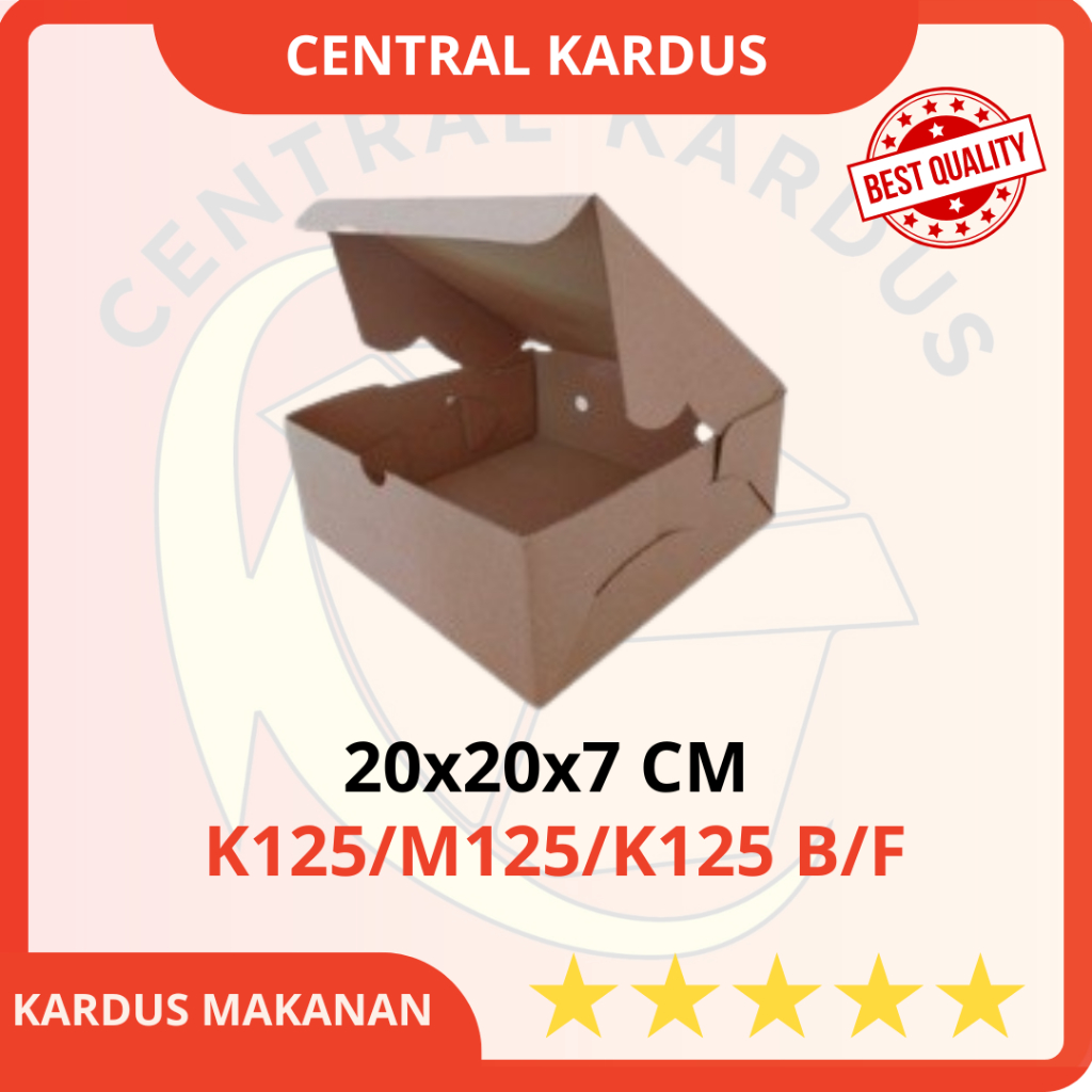 

Kardus Corrugated POLOS uk 20x20x7cm (10PCS) Die Cut Box Kotak Packing Aksesoris Baju Makanan Pizza Hijab Kue