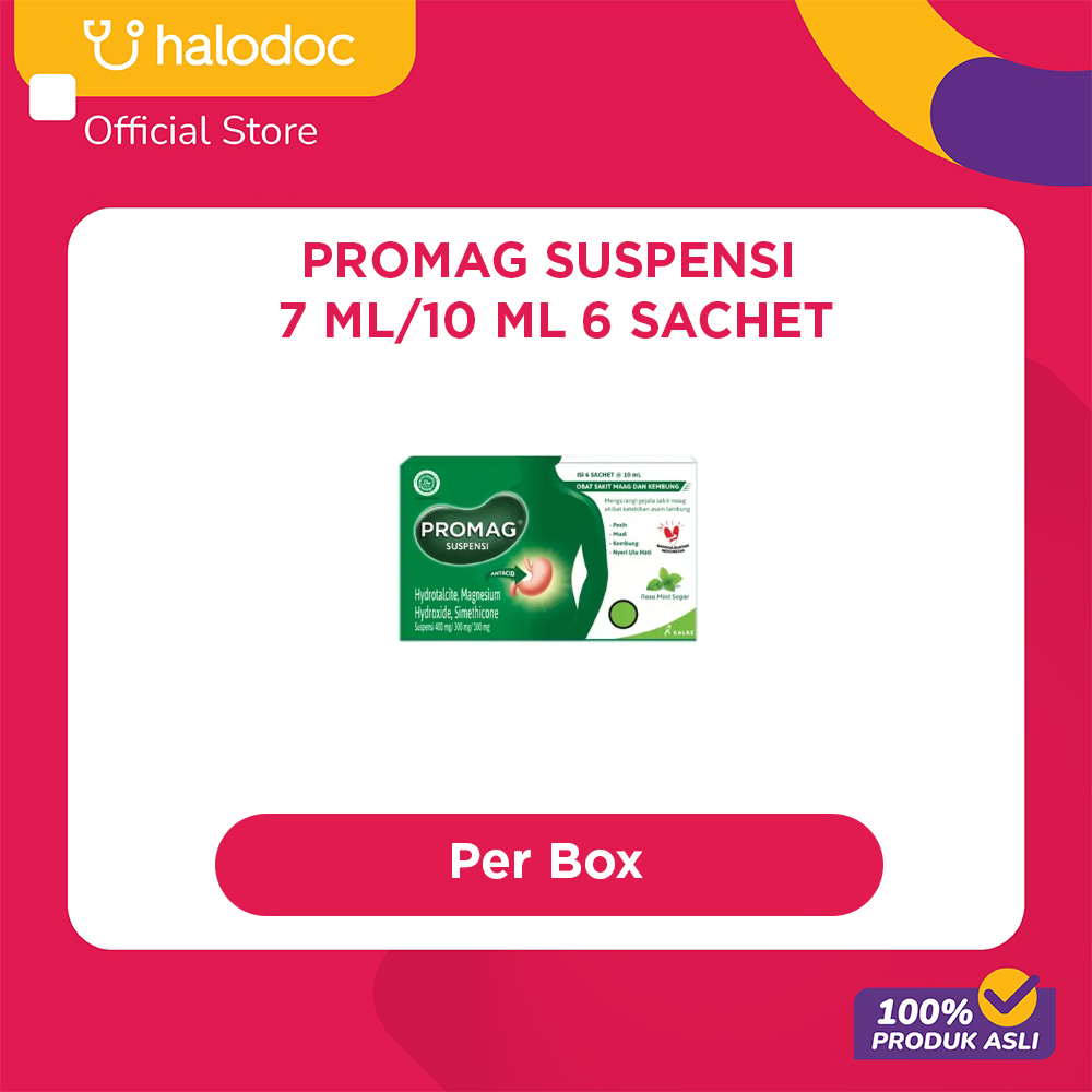 Promag Suspensi 7 ml/10 ml 6 Sachet