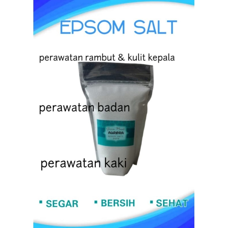 EPSOM SALT(500GRAM)/ GARAM MANDI/ GARAM INGGRIS/RELAKSASI/GARAM EPSOM RENDAM KAKI/ GARAM RENDAM KAKI