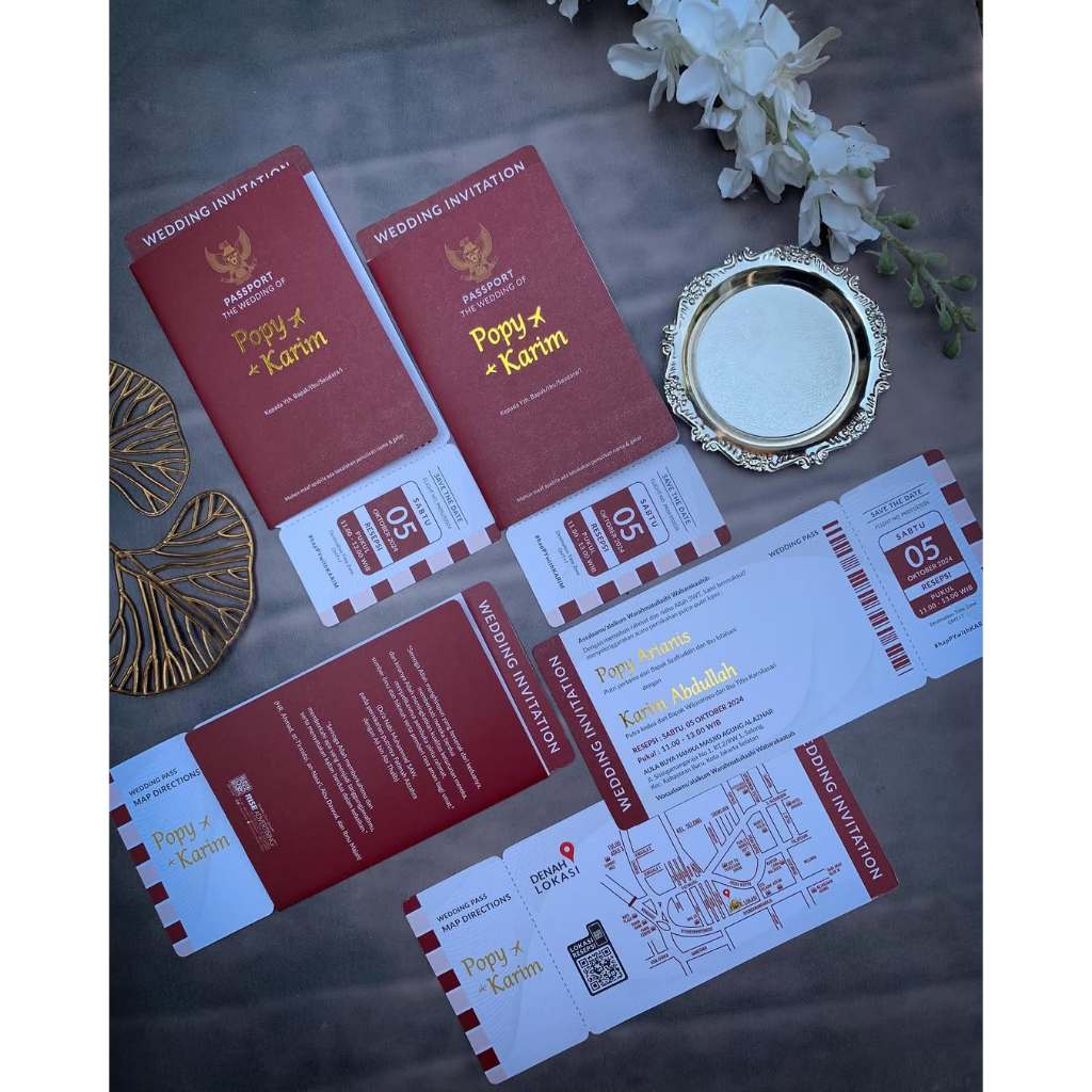 Undangan Pernikahan Pasport || SAMPLE UNDANGAN 
