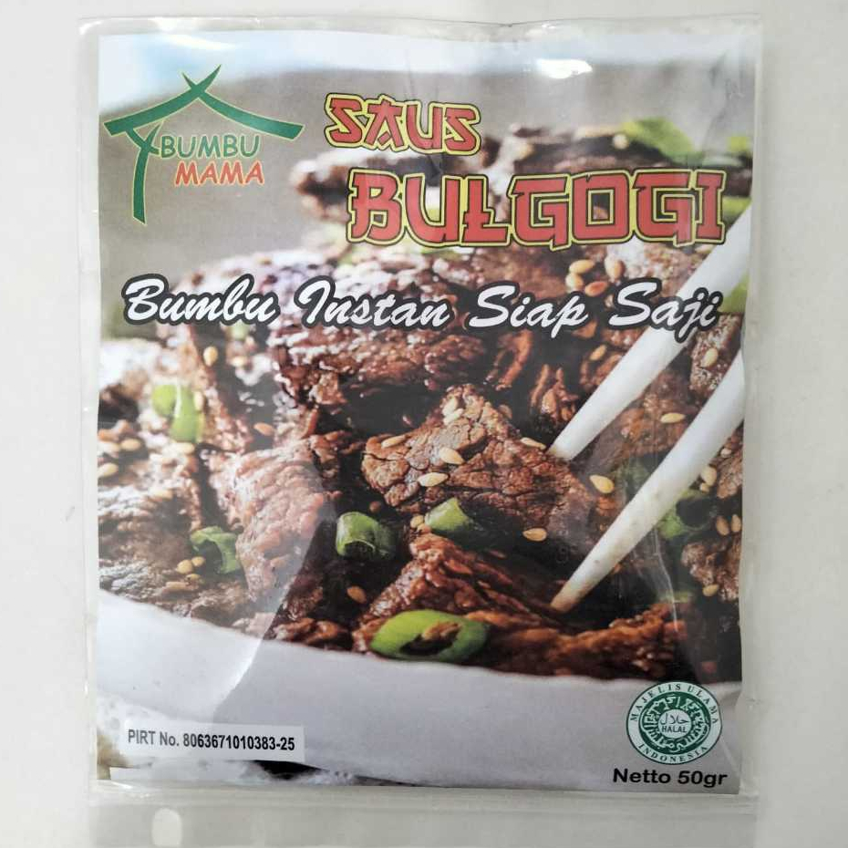 

Bumbu Mama Saos Bulgogi 50gr - Bumbu Instan Siap Saji