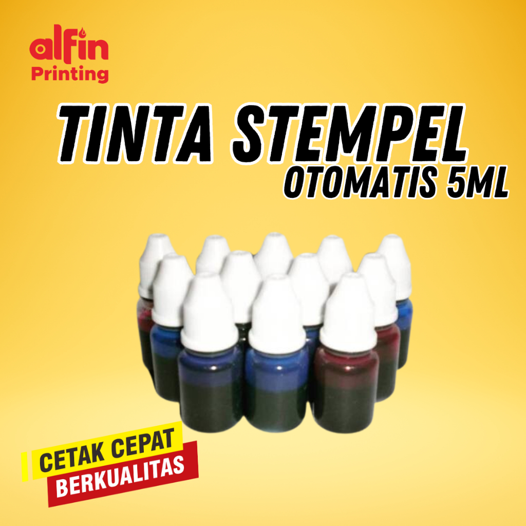 

Tinta Warna Hitam Khusus Stempel Flash / Otomatis 5ml