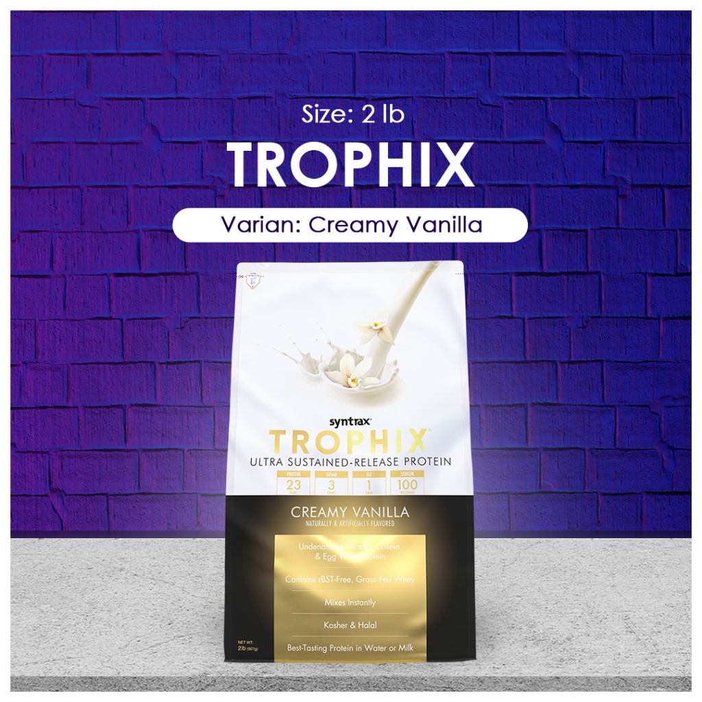 SYNTRAX Trophix Ultra Sustained Release Protein 2lbs - Creamy Vanilla