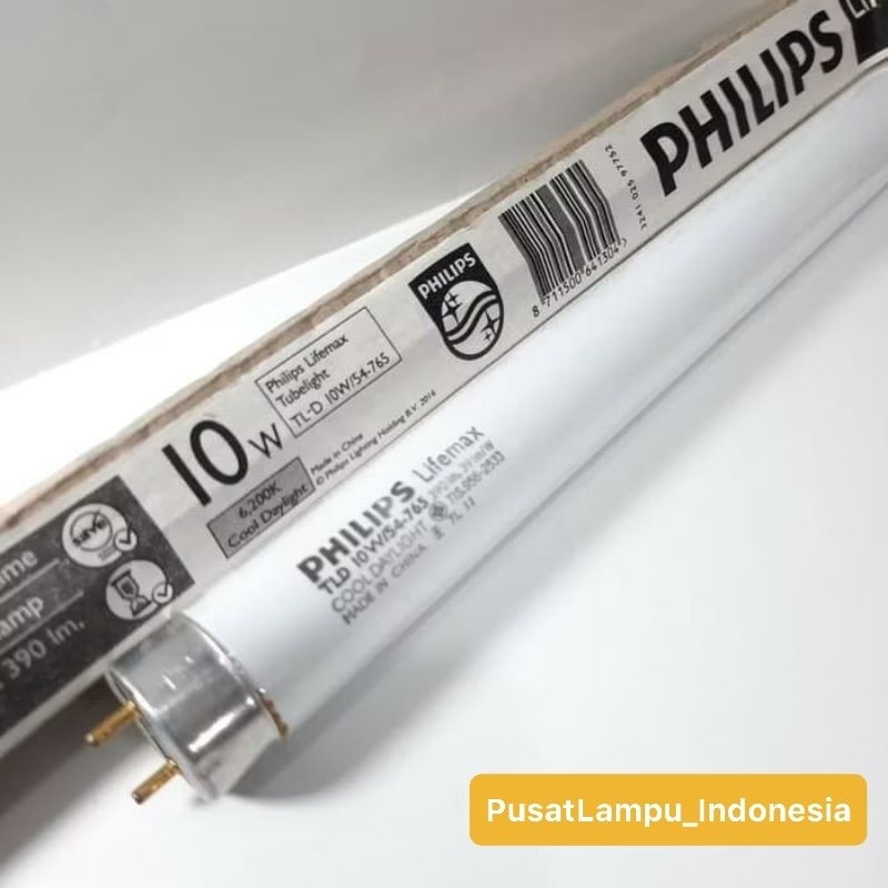 PHILIPS LAMPU TL NEON 10W 10 WATT 15W 15 WATT 18W 18 WATT PUTIH TL-D TLD NEON T8 10W 10 WATT 15W 15 