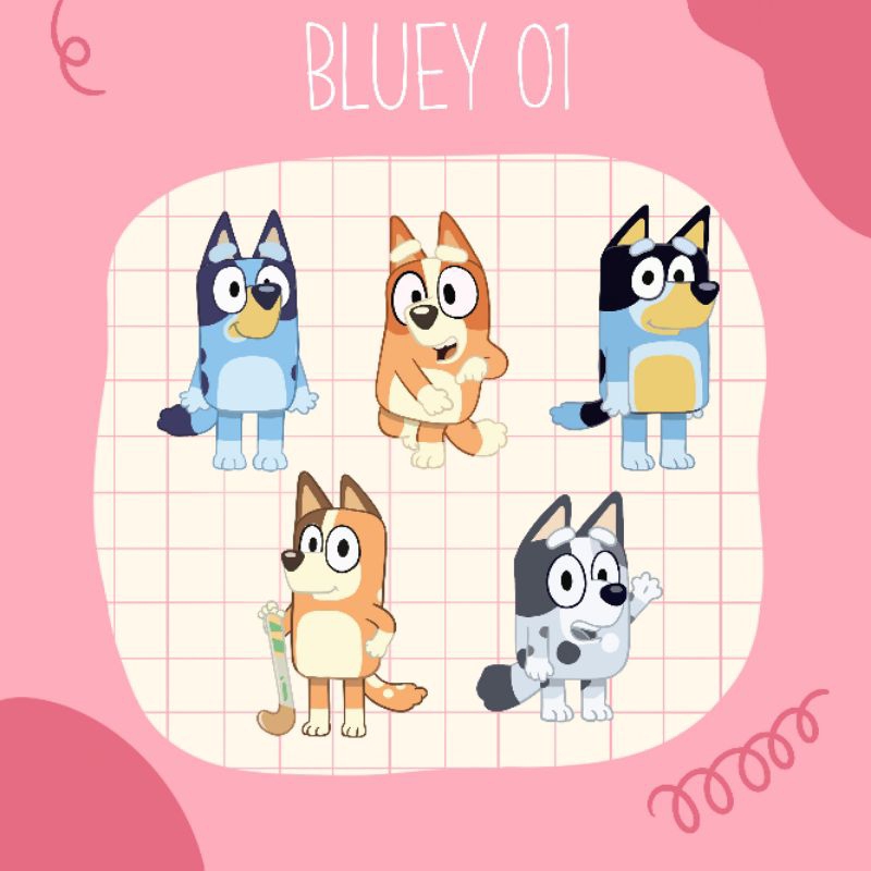 

Sticker Nama Custom - Bluey