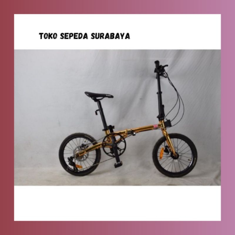 SEPEDA LIPAT 16 SAKONI WORKS ALPHA 10SP HYDRAULIC HOLLOW CRANK KENDA BARU