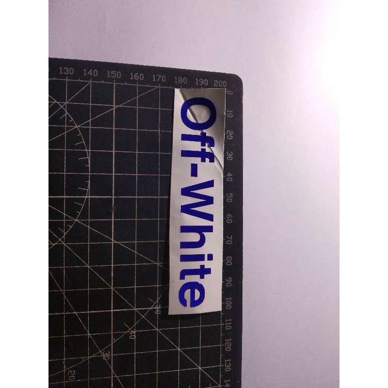

stiker cutting off white