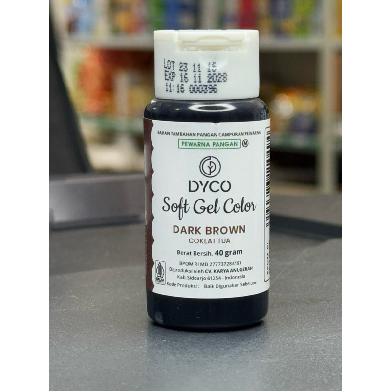 

DYCO Soft gel color DARK BROWN / COKLAT TUA 40gr