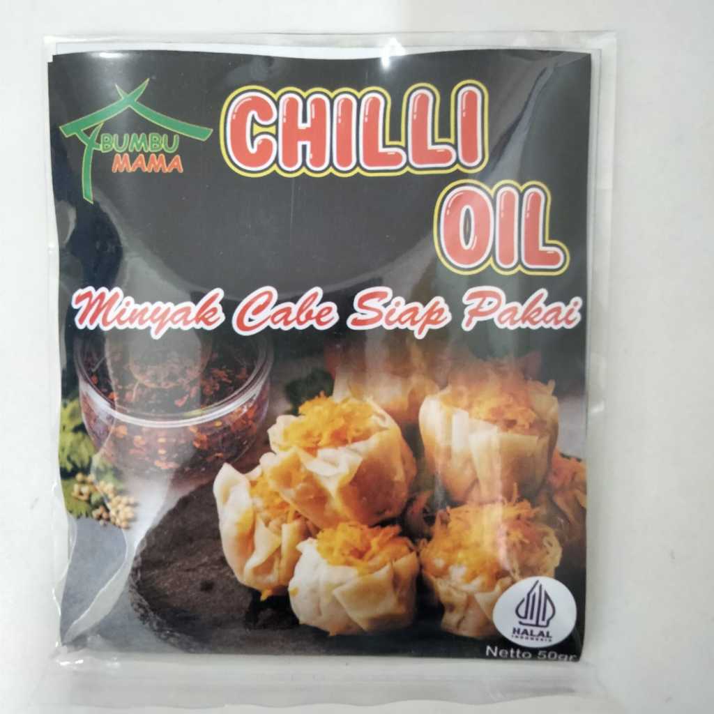 

Bumbu Mama Instan Chili Oil 50gr - Minyak Cabe Siap Pakai