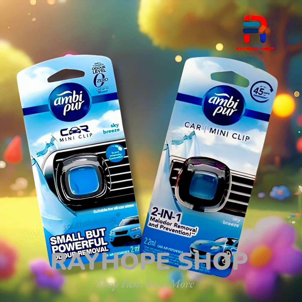 PROMO Ambipur Pengharum Ruangan Parfum Perfume Wangi Aksesoris Interior Mobil Car Mini Clip Menghila