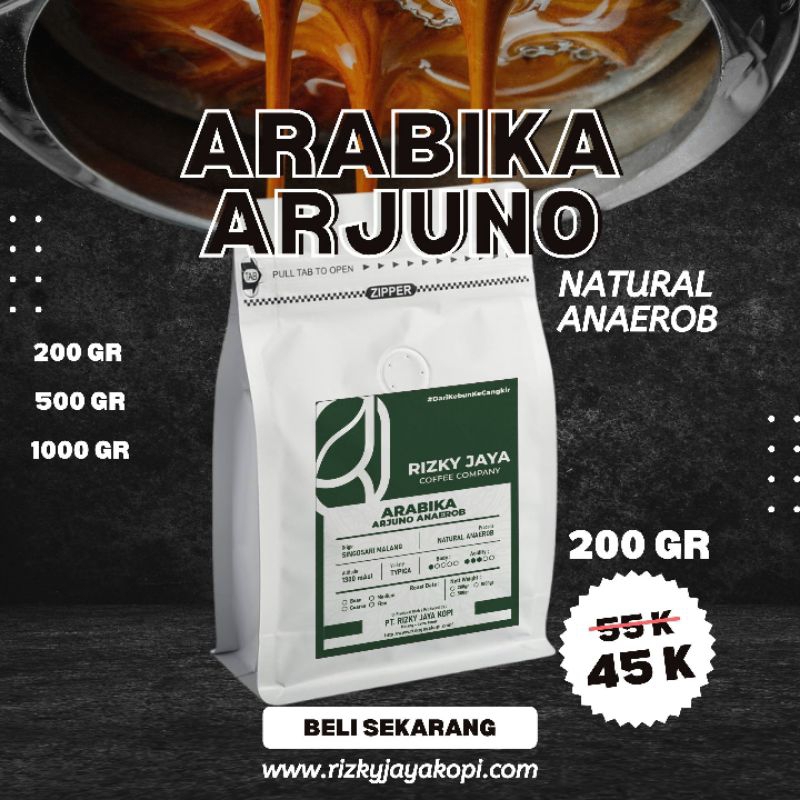 

Kopi Arabika Arjuno Anaerob 200 Gr