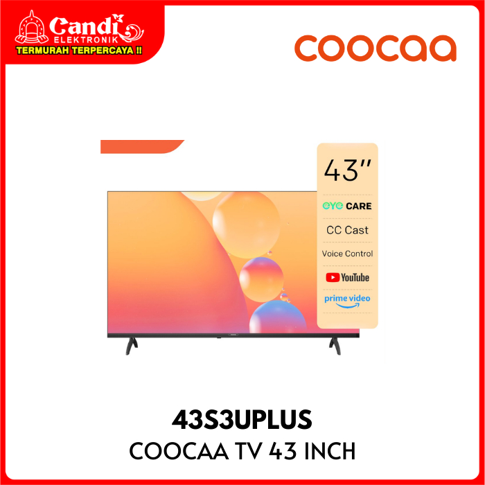 TV COOCAA 43S3UPlus  43 inch Smart Digital S3U  43S3 U Plus 43S 3U Plus