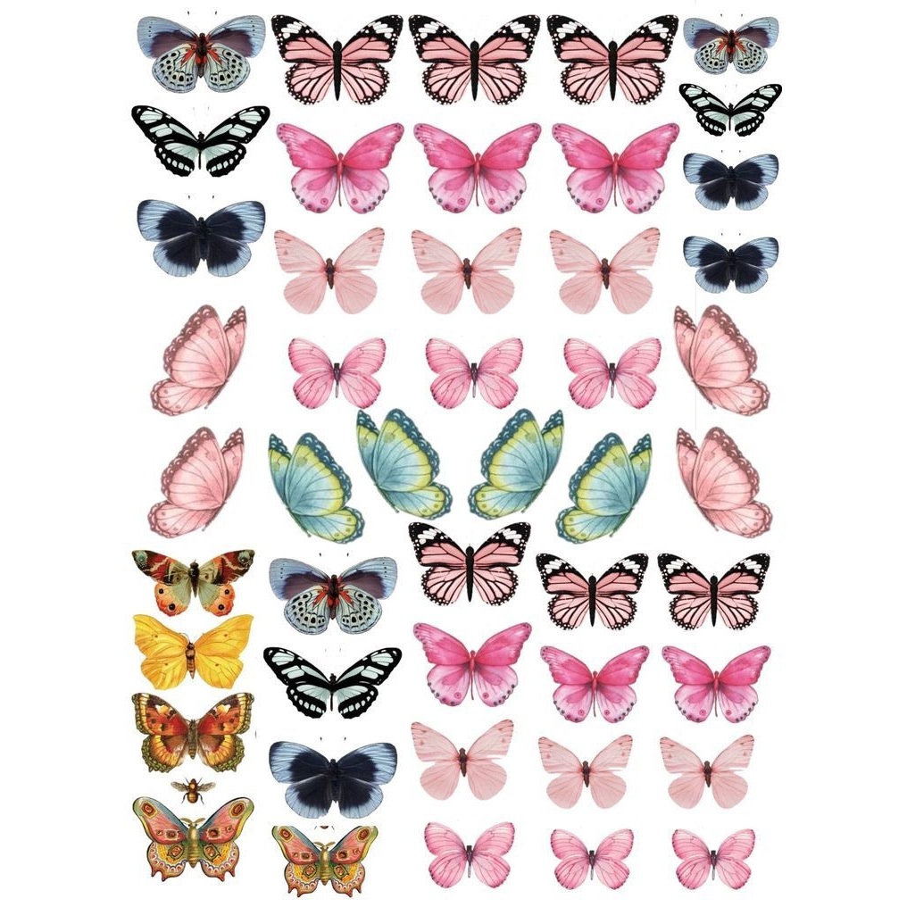 PRINTABLE KUPU-KUPU / Kupu Topper Kue / Kupu-kupu Hiasan Kue ULTAH