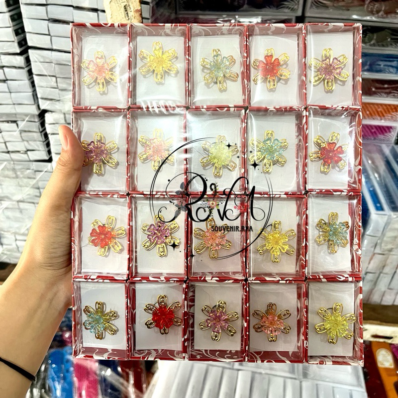 Souvenir Bros Cengkeh Bunga Kemasan box motif