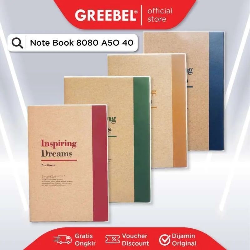 

Notebook Greebel 8080 A5O 40 80 Halaman Buku Agenda Catatan