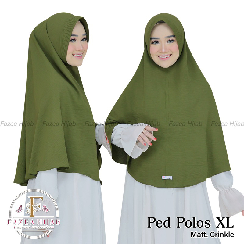 JILBAB INSTAN BERGO PED ANTEM CRINKLE AIRFLOW ,XL /L