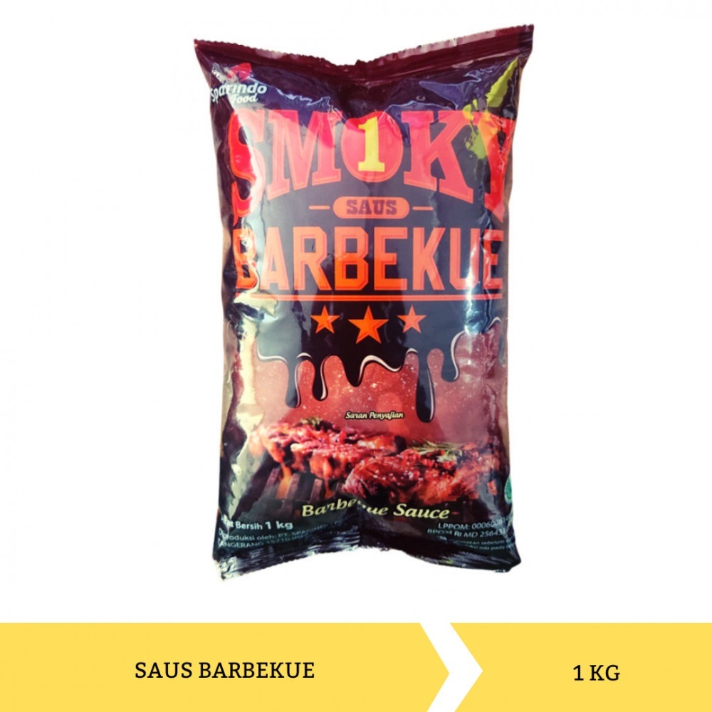 

SMOKY Saus Barbeque 1kg Saus Barbeque Original smoki 1 kg