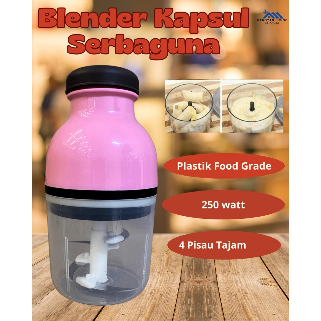 HY Chopper Daging Dan Bumbu Blender Bumbu Dapur Capsul Blender Serbaguna Penggiling Daging