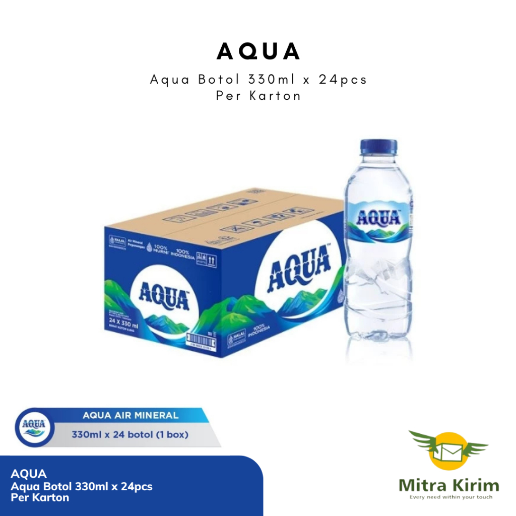 

Aqua Botol 330ml x 24pcs - Per Karton