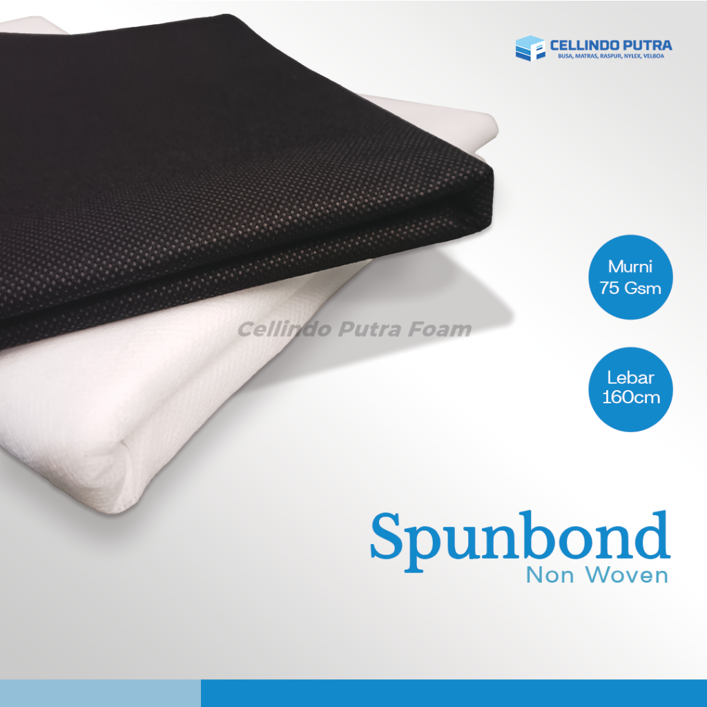 

Cellindo Kain Spunbond Hitam Bahan Tas Goodie Bag - Laken / Furing 75Gsm [Rollan/100meter]