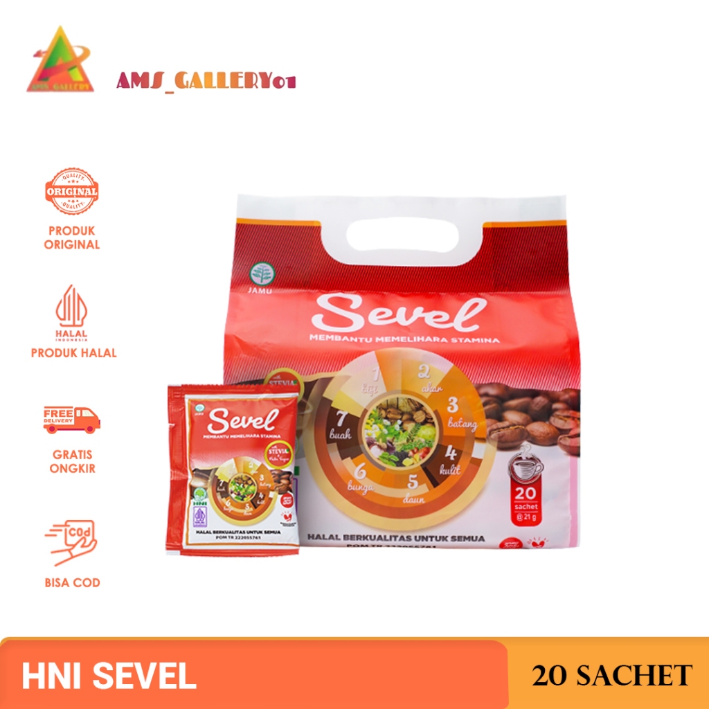 

Kopi Sevel 7elemen HNI kopi herbal HNI ISI 20SACHET 10SACHET