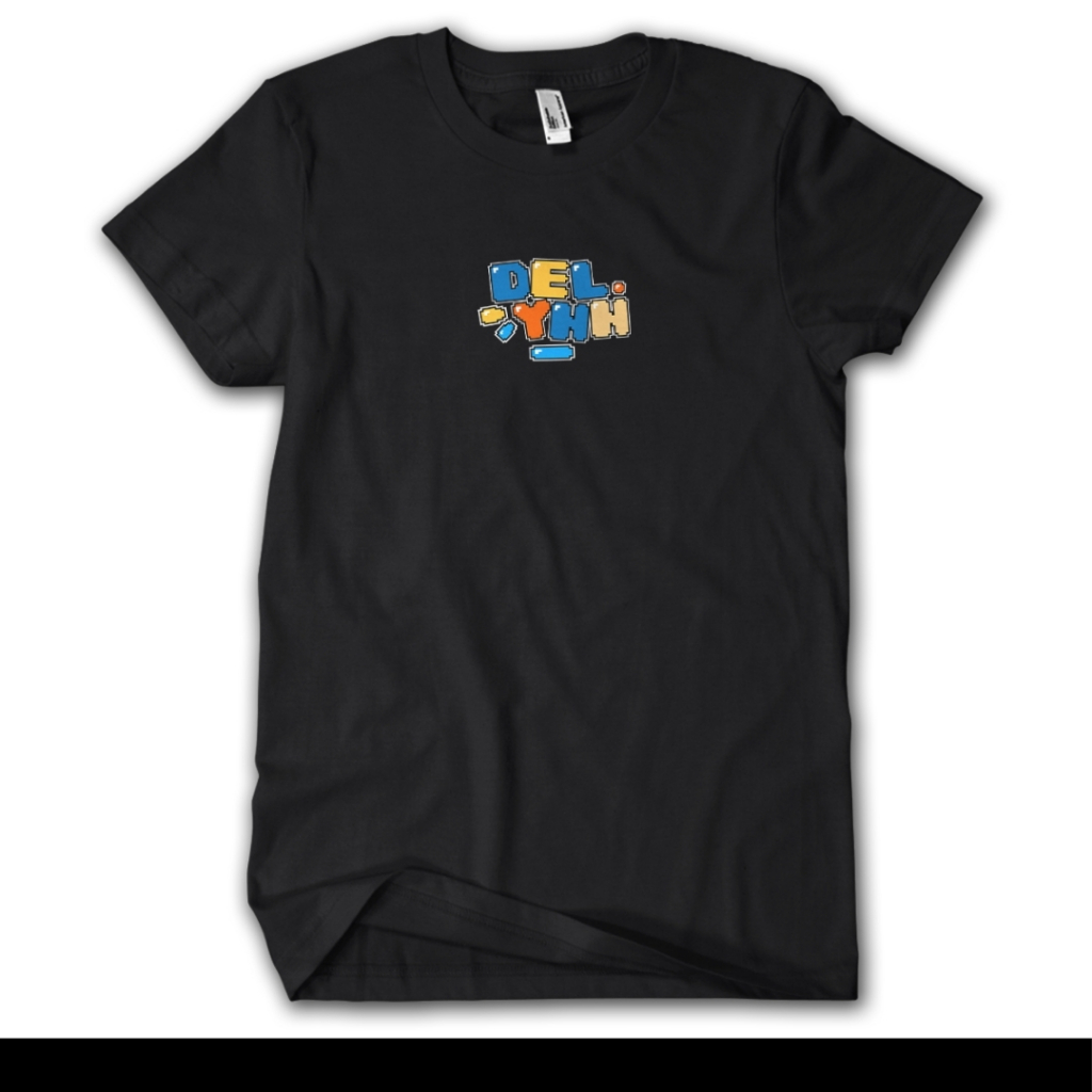 KAOS JKT48 NAMA V5 DELYNN KAOS POLOS HITAM COTTON POLIKATUN MURAH TERLARIS NYAMAN O-NECK Distro Fit 