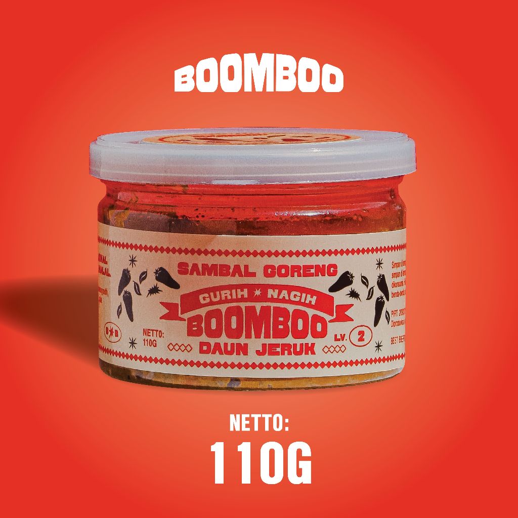 

Sambal Goreng Daun Jeruk (Level 2) - 110gr - BOOMBOO