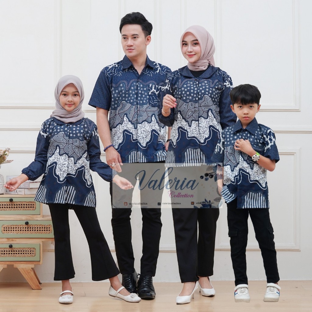 Outfit Atasan Keluarga Baju Batik Couple Sekeluarga Ayah Ibu Anak Baju Batik Modern
