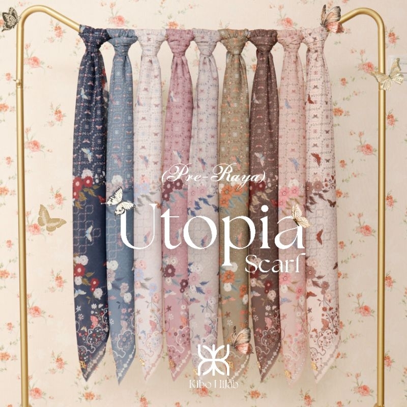 UTOPIA SCARF | Butterfly Scarf | Kibo Hijab