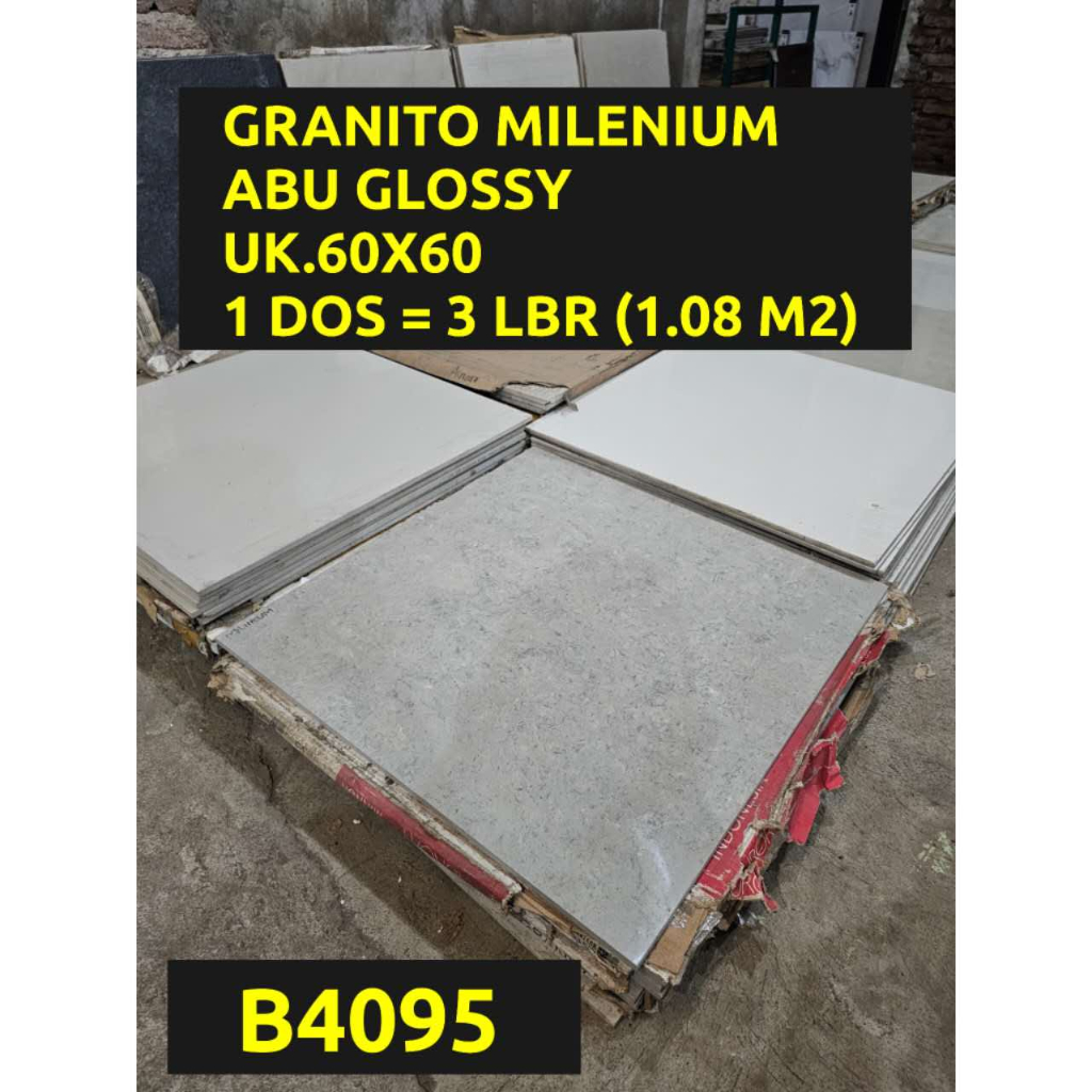 GRANITO MILENIUM ABU GLOSSY UK.60X60 LANTAI GRANIT MODERN MINIMALIS